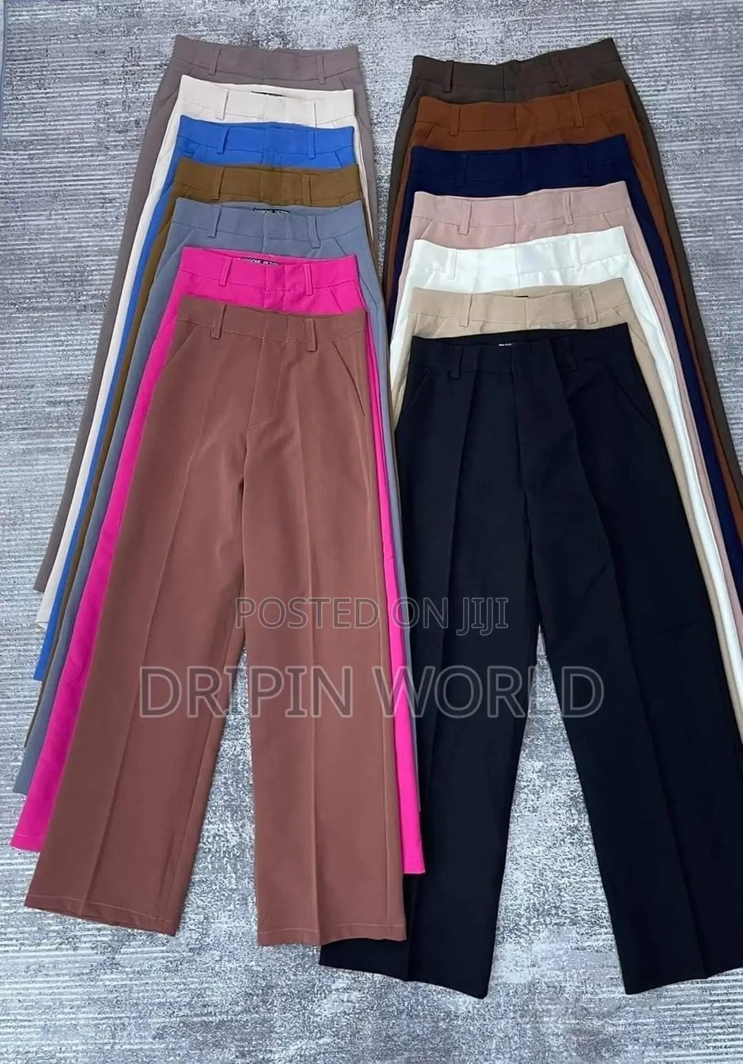 Official Trousers Ladies Wide Leg