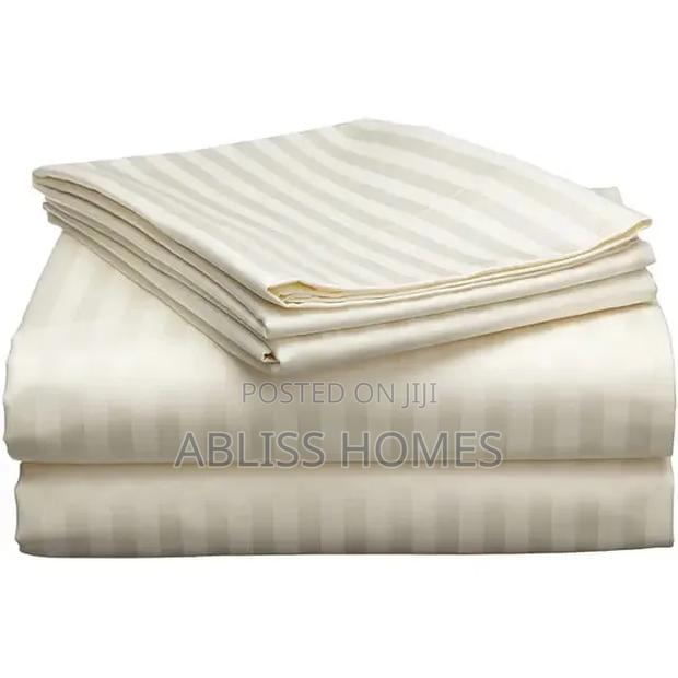 Luxury Cotton Stripped Bed Sheets - thumbnail 2