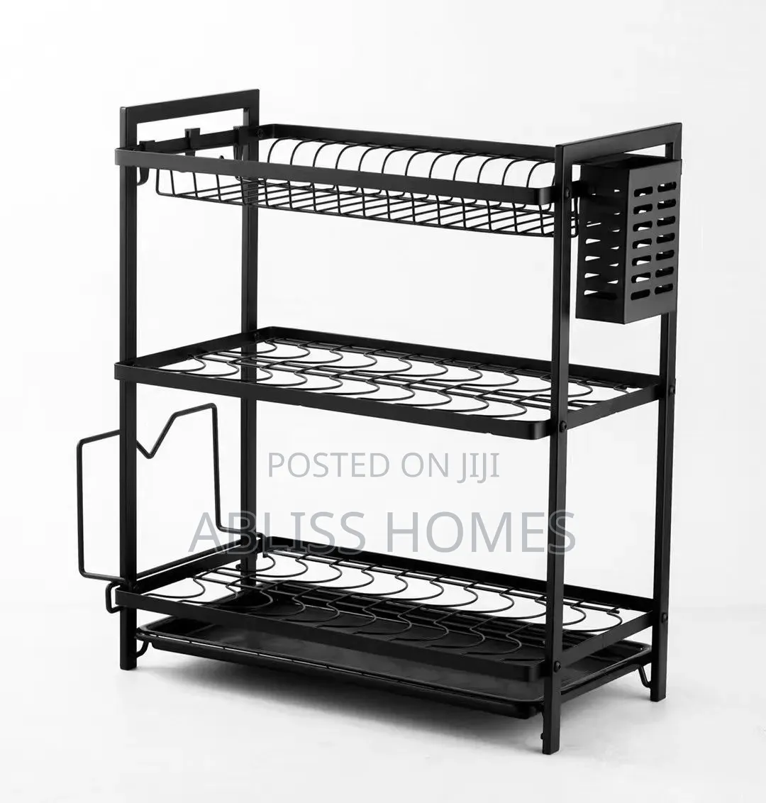 3* Tier All Black Dishrack
