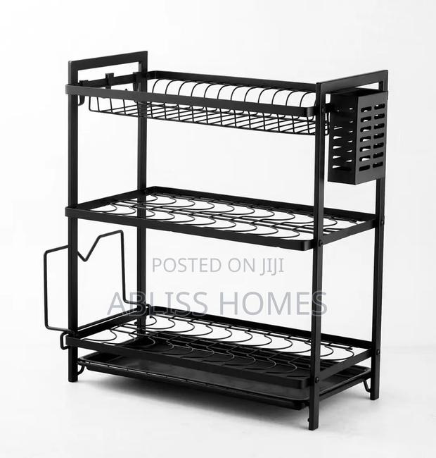 3* Tier All Black Dishrack