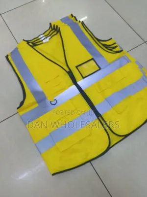 Reflective Safety Vest Yellow High Visibility Xl