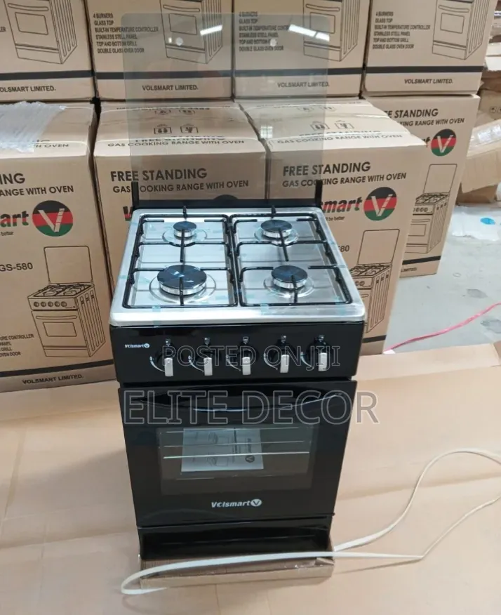 Volsmart Full Gas Standing Cooker 50×50cm With Gas Oven