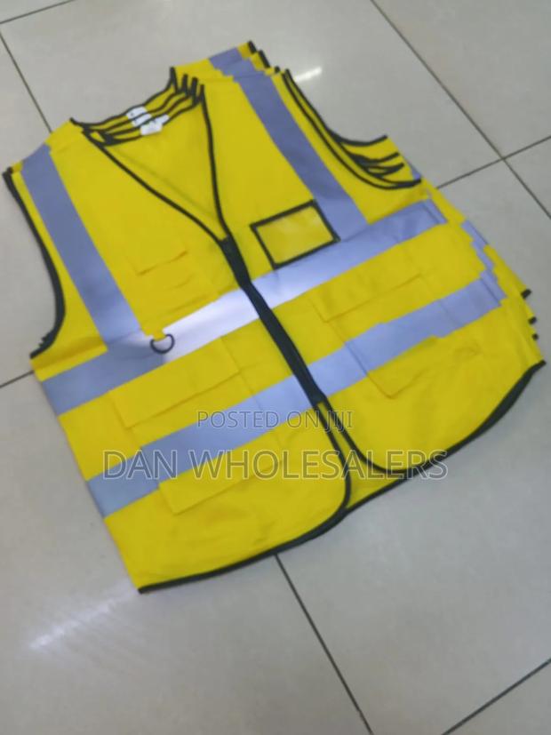 Reflective Safety Vest Yellow Xl Zip Front Vest