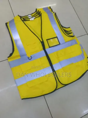Reflective Safety Vest Yellow Xl Utility Vest