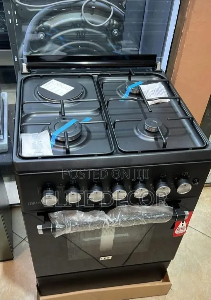 Mika Standing Cooker Mst58u31e3blem 3+1 With Electric Oven