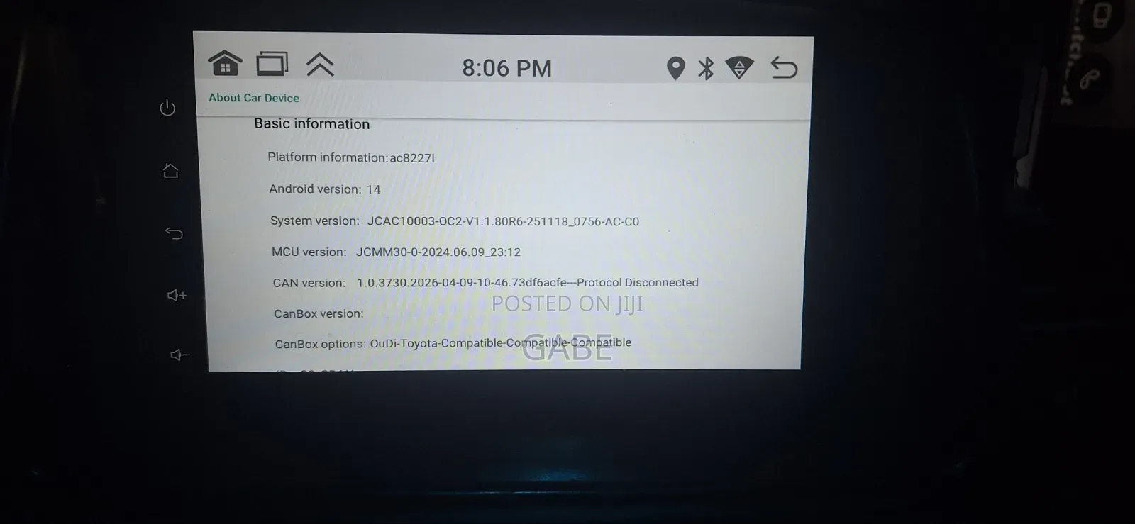 Android Car Head Unit.