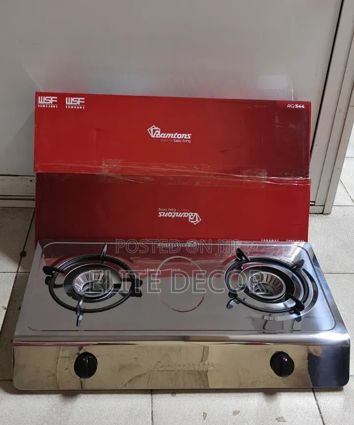 Ramtons Rg/544 Double Burner Gas Table Top Cooker