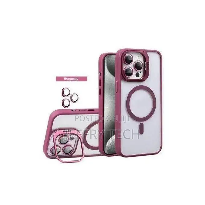 Apple iPhone 16 Pro Max Magnetic Case With Camera Lens and Magsafe