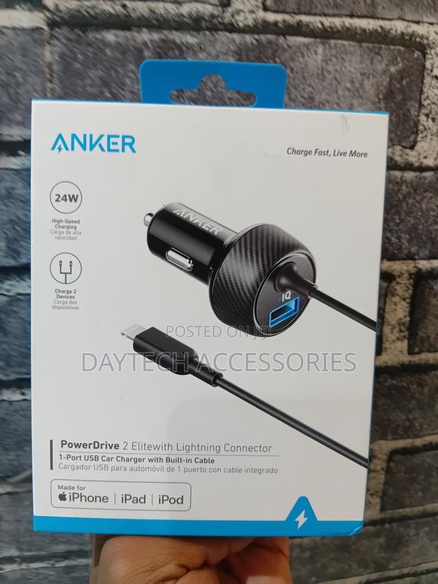 Anker Powerdrive 2 Elite With Lightning Connector Car Charger 24w. - thumbnail 3