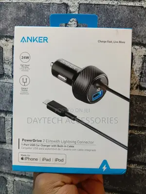 Anker Powerdrive 2 Elite With Lightning Connector(A2214h11)