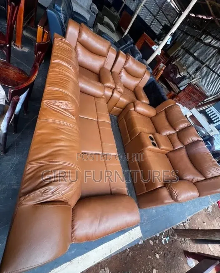 Leather Sofa Set