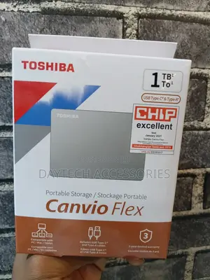 Toshiba Canvio Flex 1tb Usb 3.2 Gen 1 External Portable Hard Drive.