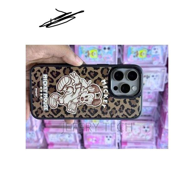Mickey Mouse Camo Rugged Protective Case for iPhone 16 Pro Max – Brow - thumbnail 2