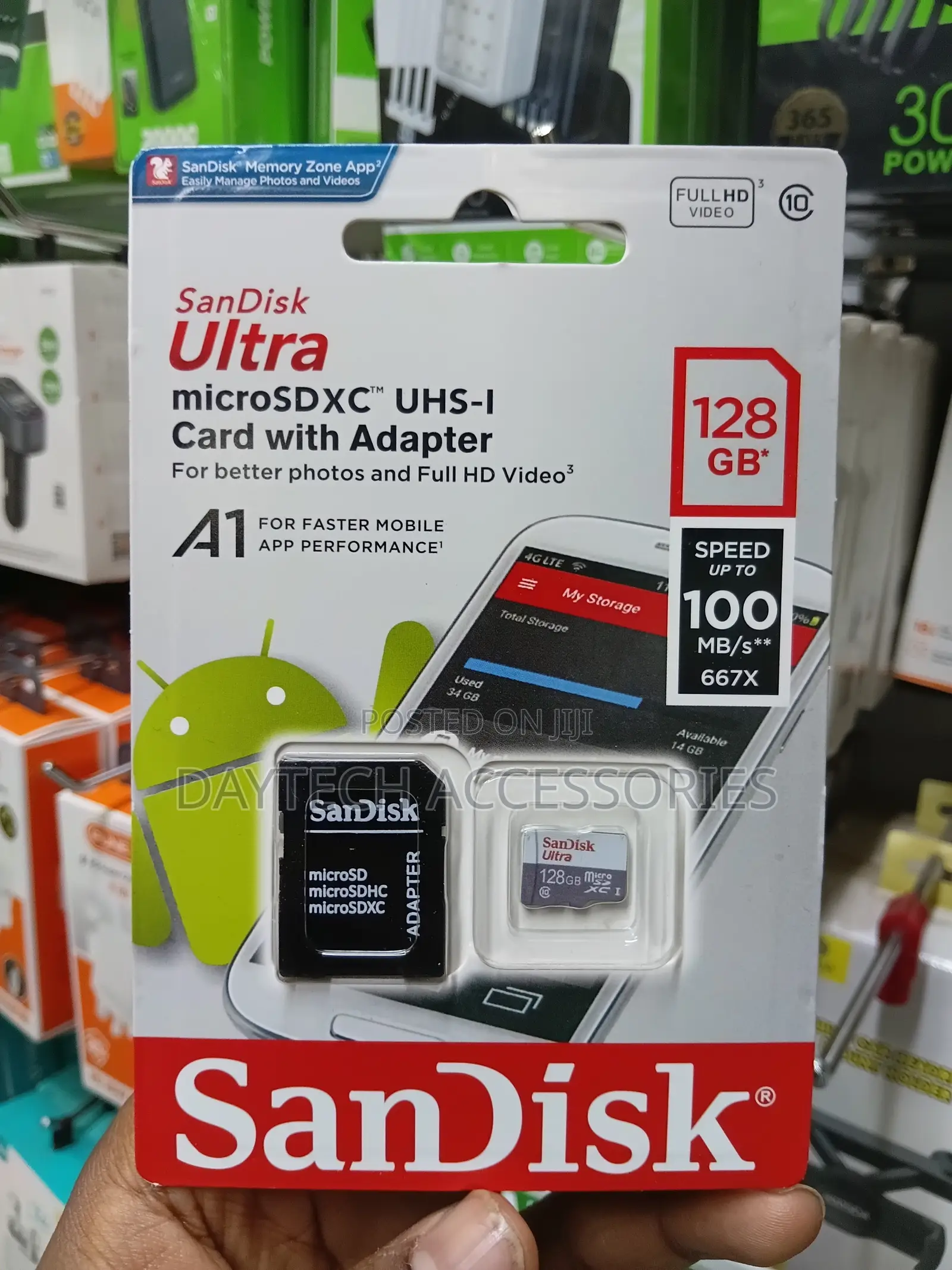Sandisk Ultra 128gb Micro Sd Card SDXC A1 Uhs-I 100mb/S