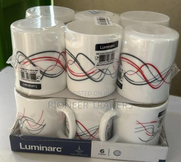 Set of 6 Luminarc Wolgan Red Cups