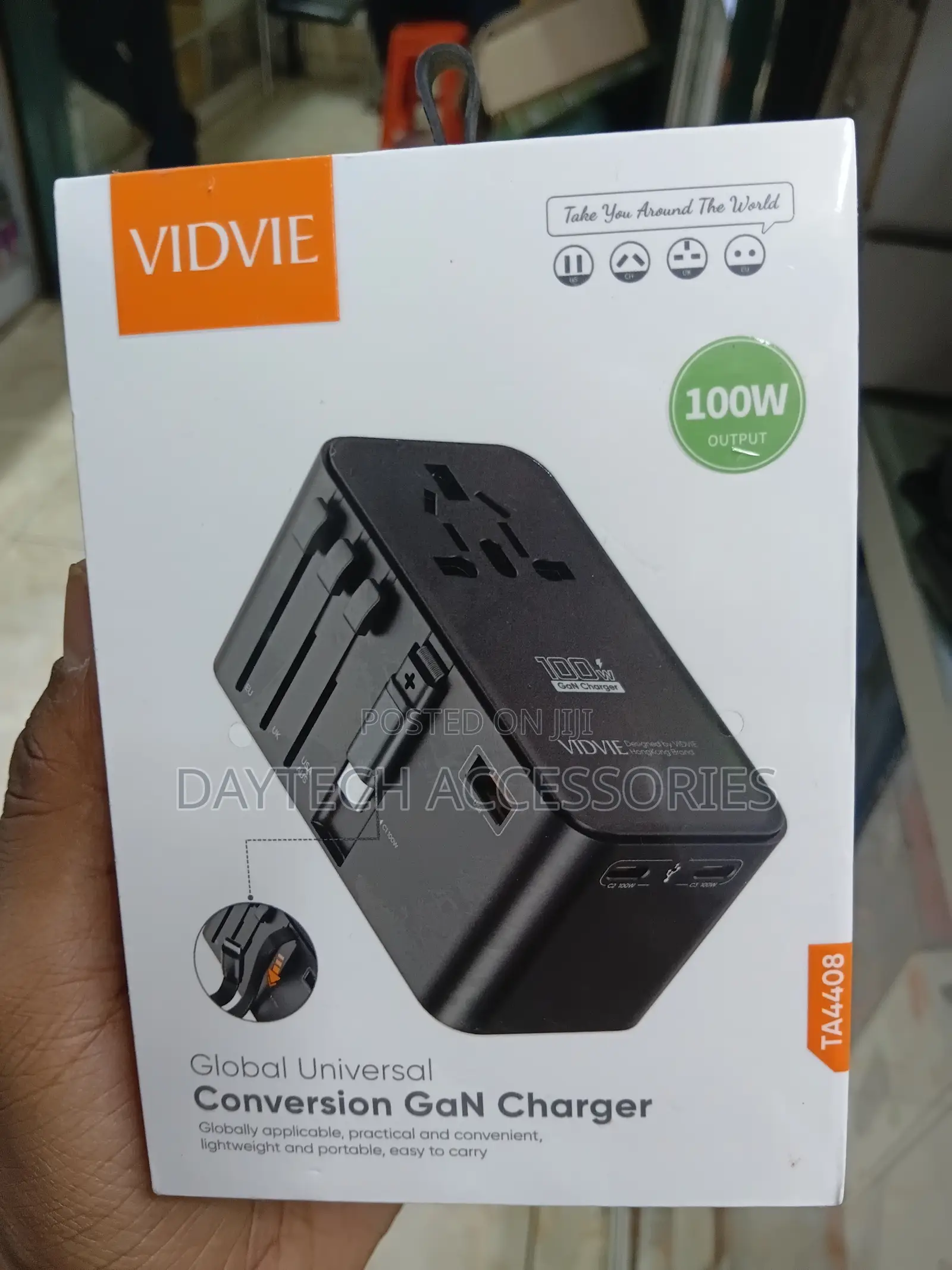 The Vidvie Ta4408 Is a 100w Universal Global Travel Adapter.