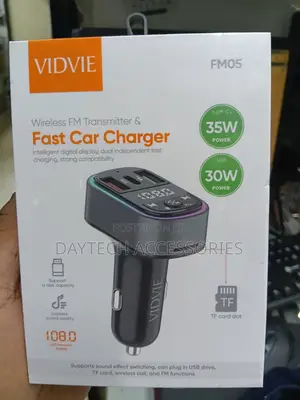 This Is a Vidvie Fm05 Car Charger and Wireless Fm Transmitter.