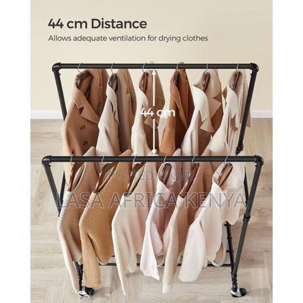 Lasa Heavy-Duty Rolling Clothes Rack With 90kg . | Lasa - thumbnail 2