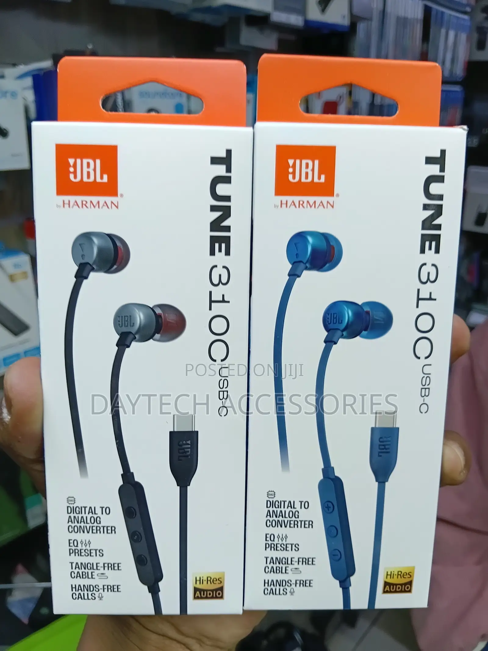 JBL Tune 310c Usb-C Earbuds With Microphone (Black)