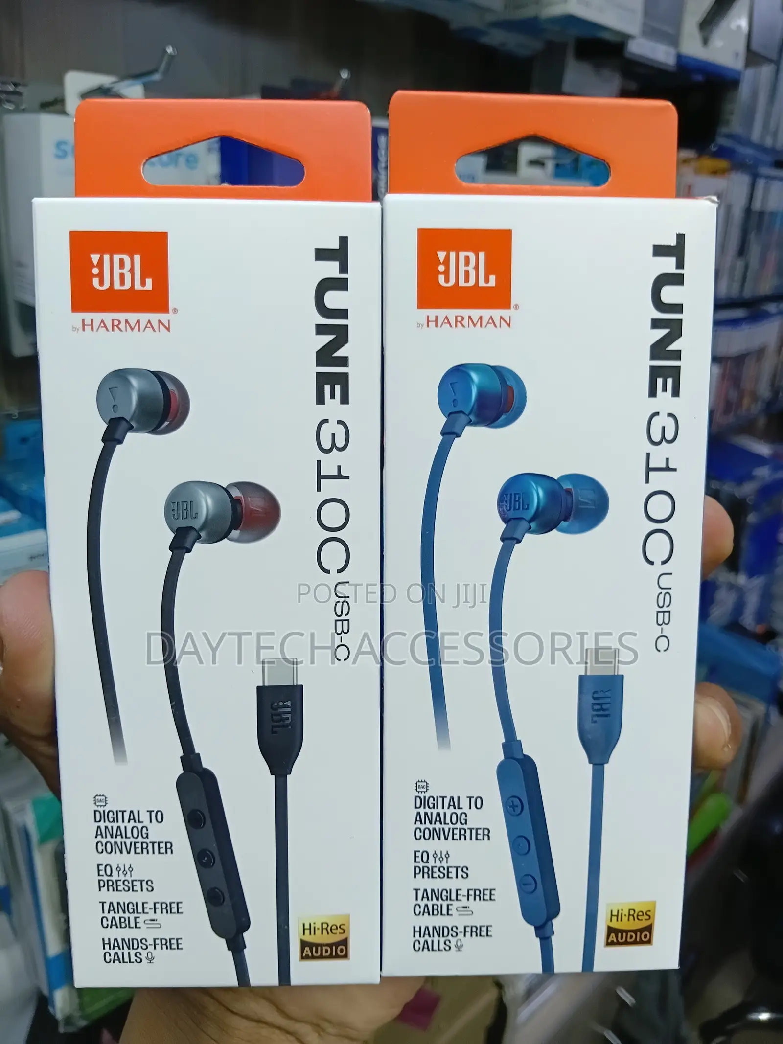 JBL Tune 310c Usb-C Earbuds With Microphone (Black)
