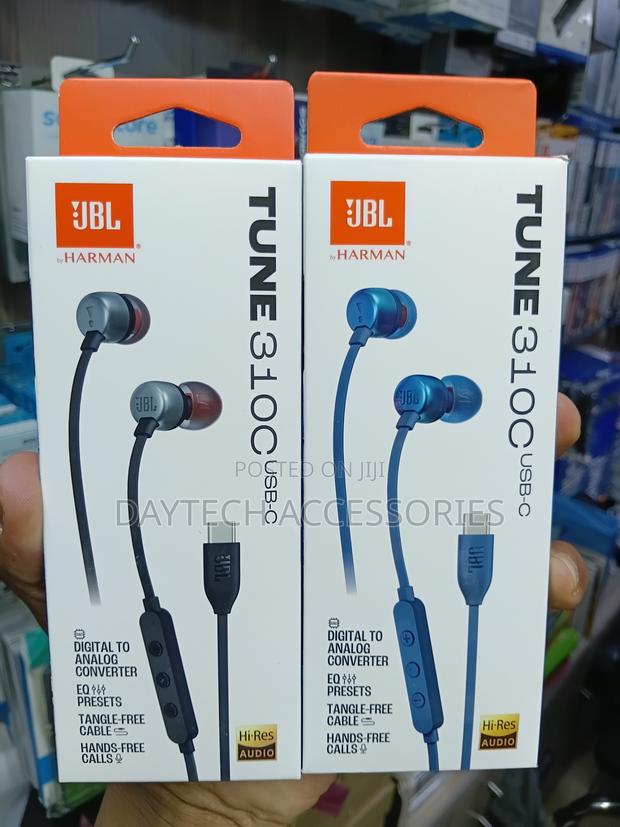 JBL Tune 310c Usb-C Earbuds With Microphone (Black) - thumbnail 2
