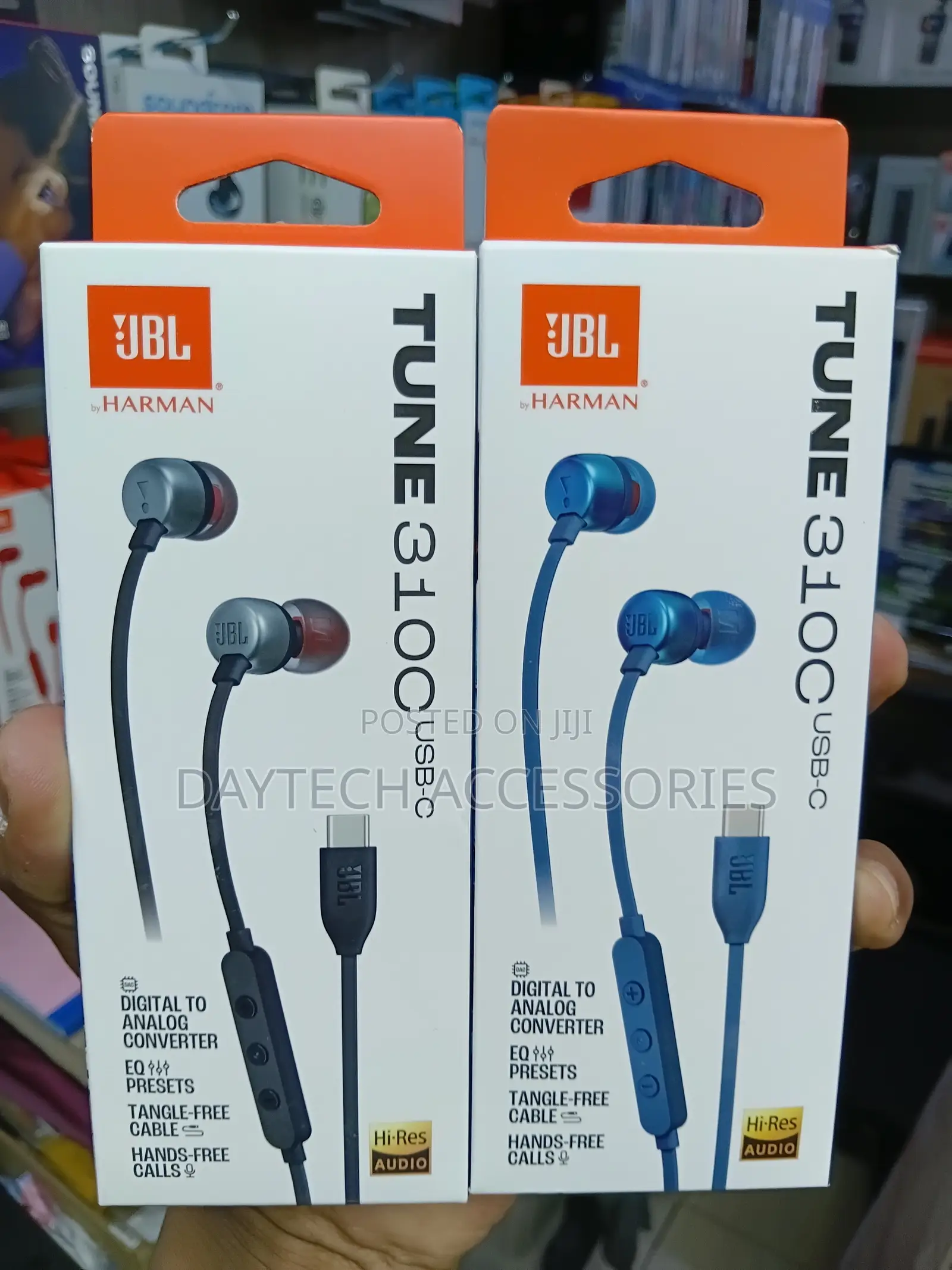 JBL Tune 310c Usb-C Earbuds With Microphone (Black)