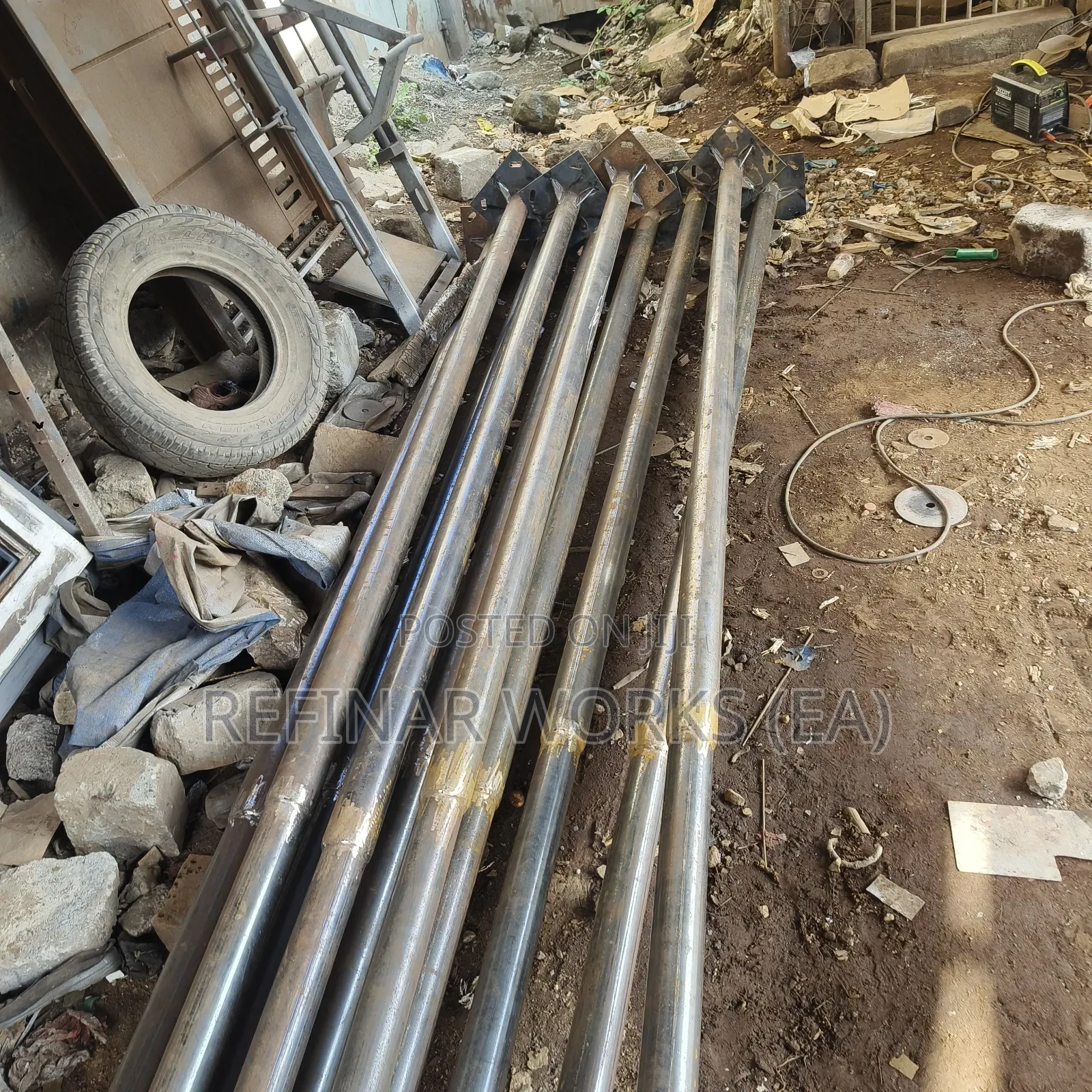 Galvanized Mild Steel Road and Street Light Poles Made on Order