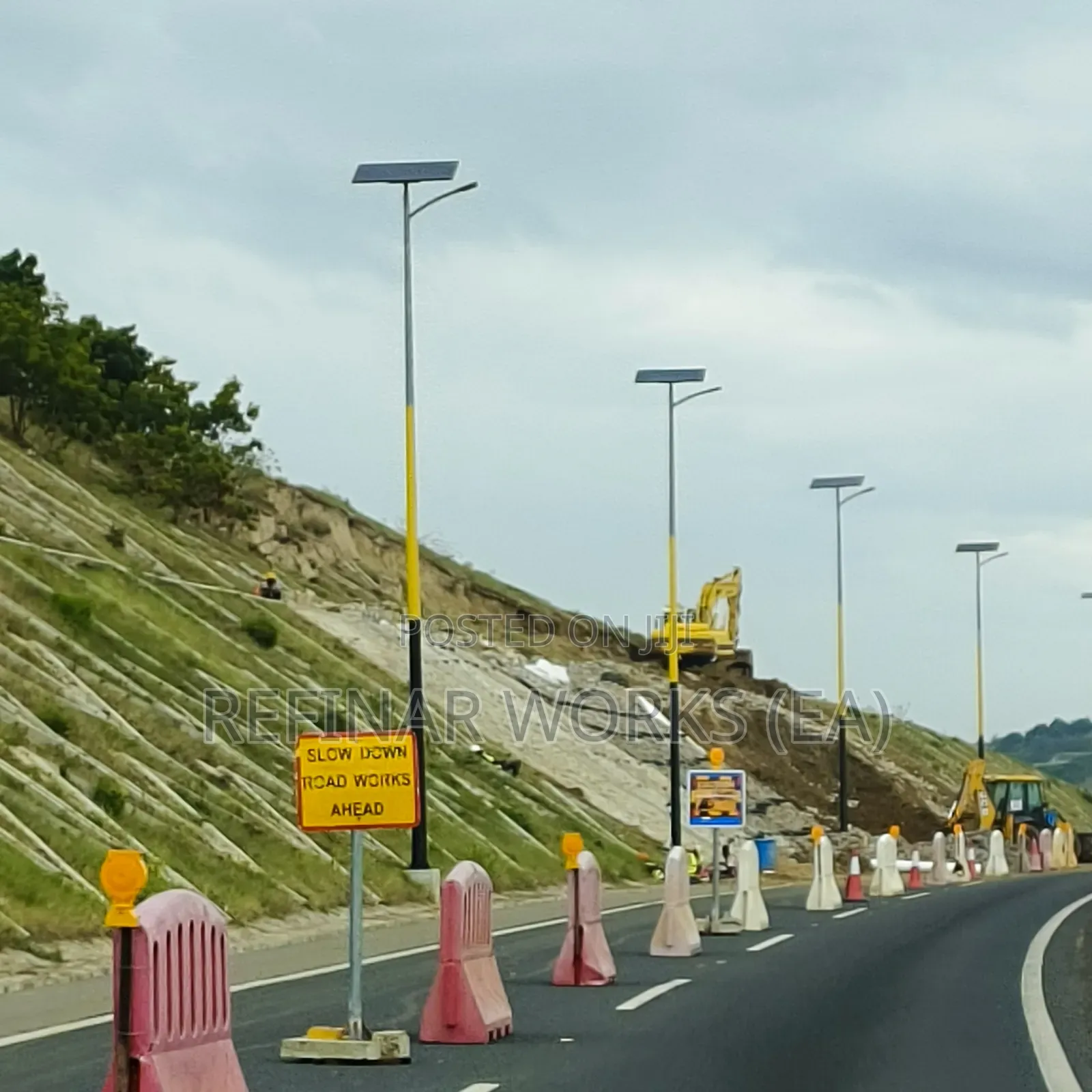 Galvanized Mild Steel Road and Street Light Poles Made on Order
