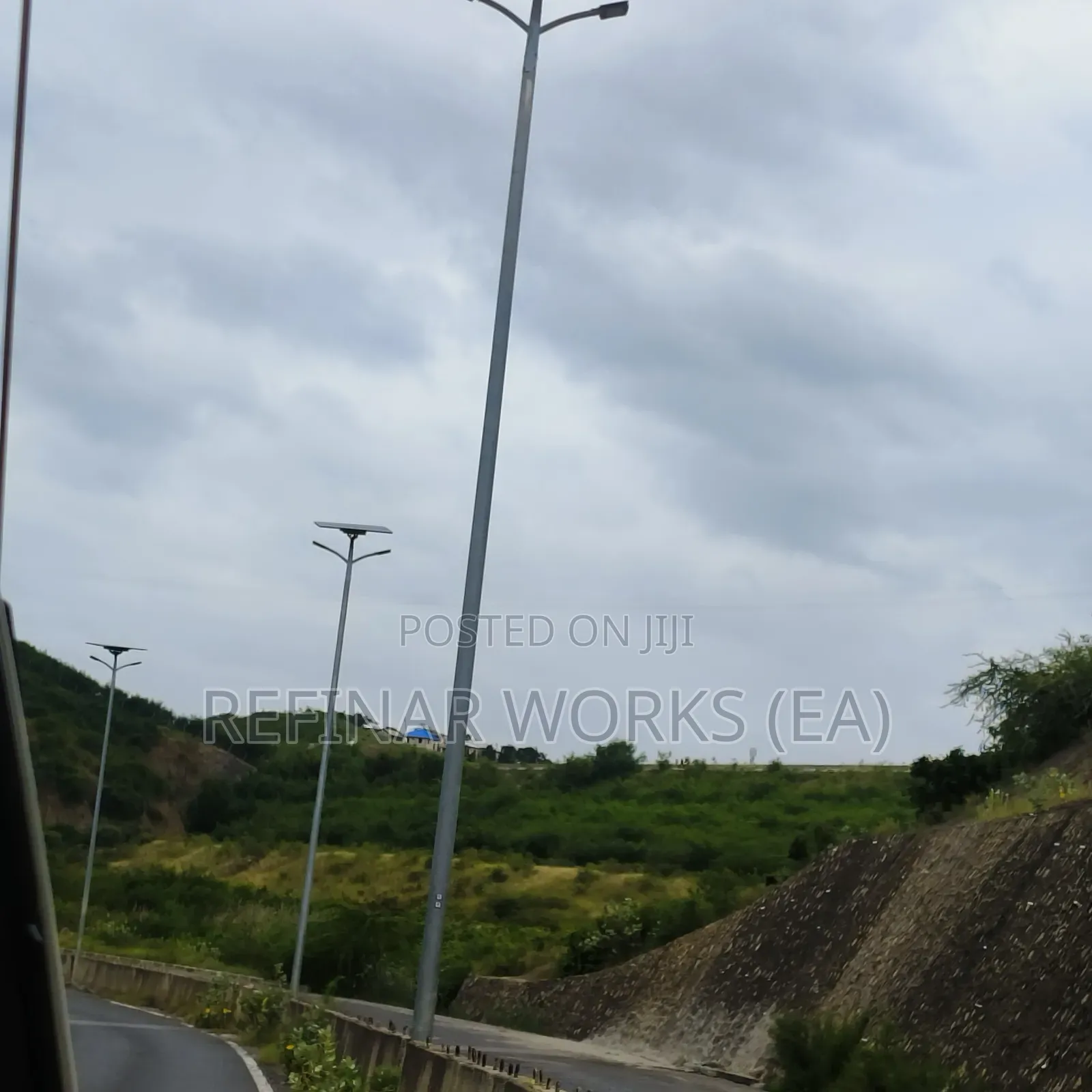 Galvanized Mild Steel Road and Street Light Poles Made on Order