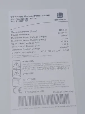 225w Solar Panels