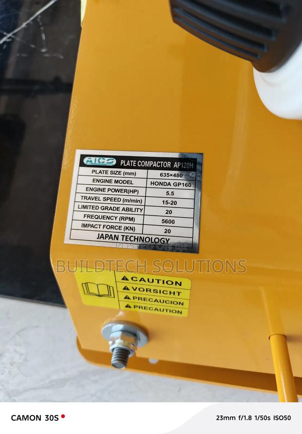 Aico Japan 120kgs Plate Compactor - thumbnail 2