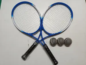 Professional Lawn Tennis Set - 2 Rackets, 3 Balls + Carrier Bag