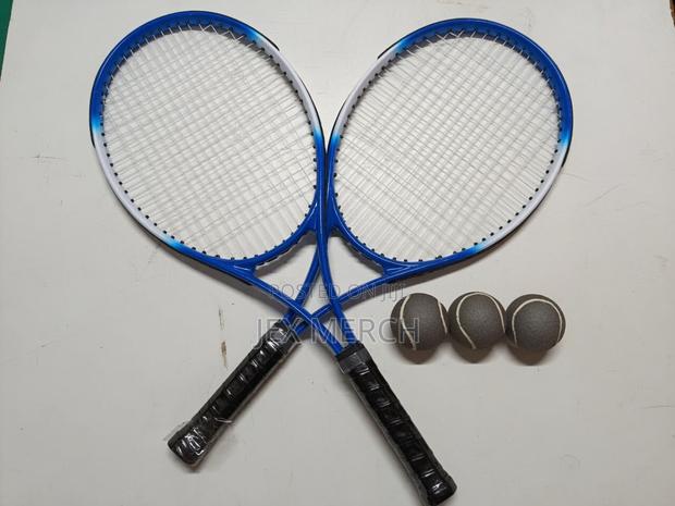 Professional Lawn Tennis Set - 2 Rackets, 3 Balls + Carrier Bag