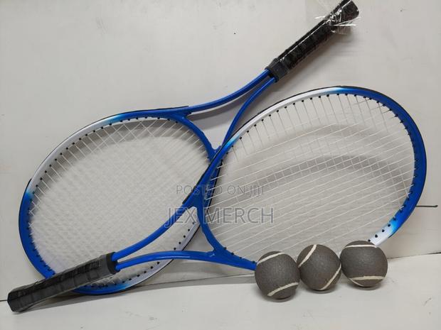 High Quality Lawn Tennis Rackets Set (2 Rackets + 3 Balls + Bag)