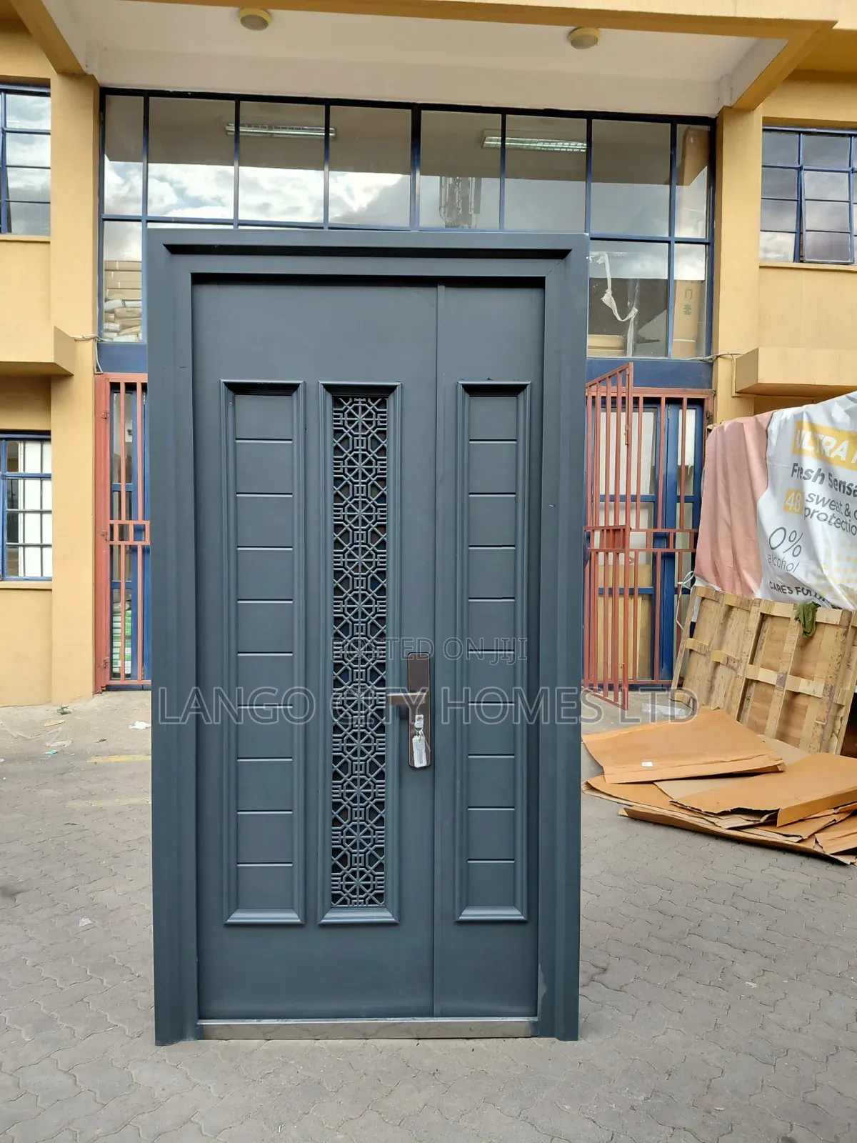 Grey Premium Imported Steel Security Door