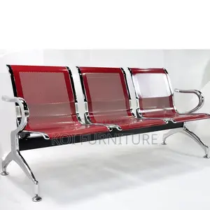 Office Bench; 3-Linked Reception Waiting Office Bench