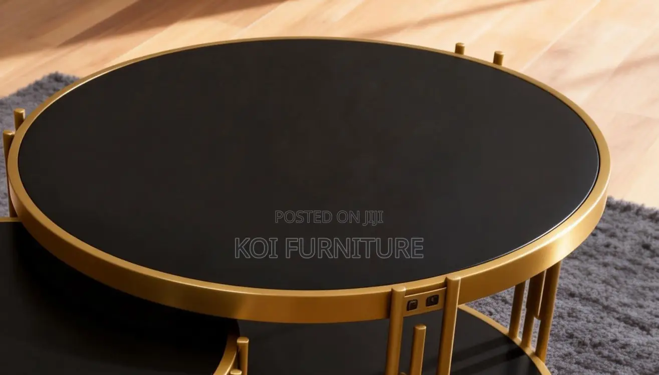 Coffee Table; Modern Nordic Silver Coffee Table