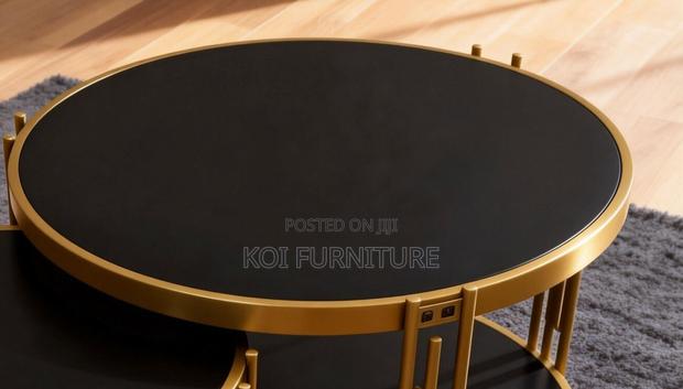 Coffee Table; Modern Nordic Silver Coffee Table - thumbnail 5