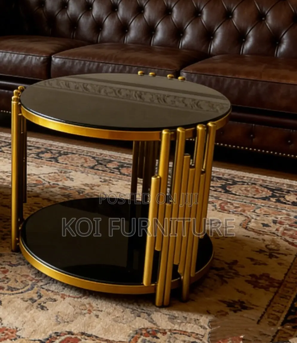 Coffee Table; Modern Nordic Silver Coffee Table