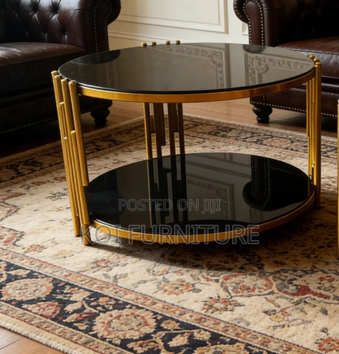 Coffee Table; Modern Nordic Silver Coffee Table