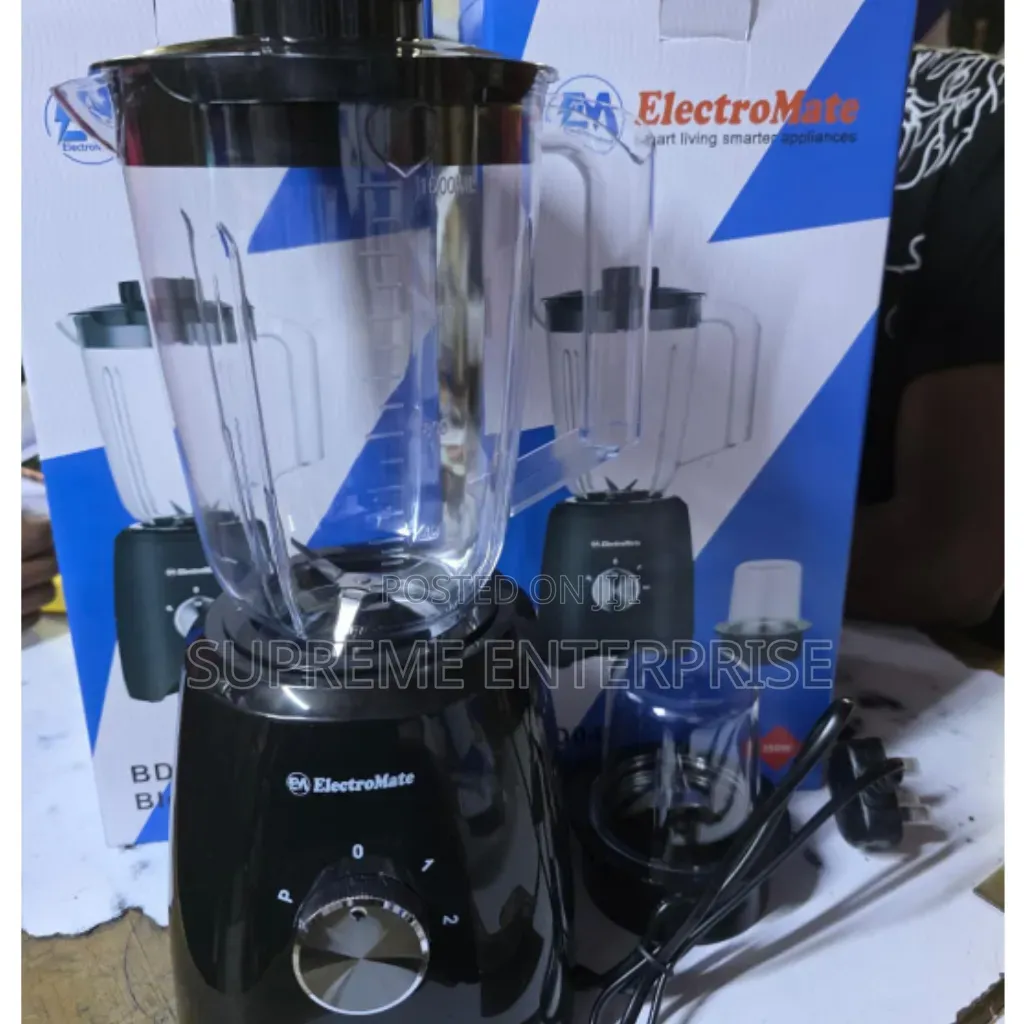 Black Electromate Blender 2 in 1 Electromate Blender