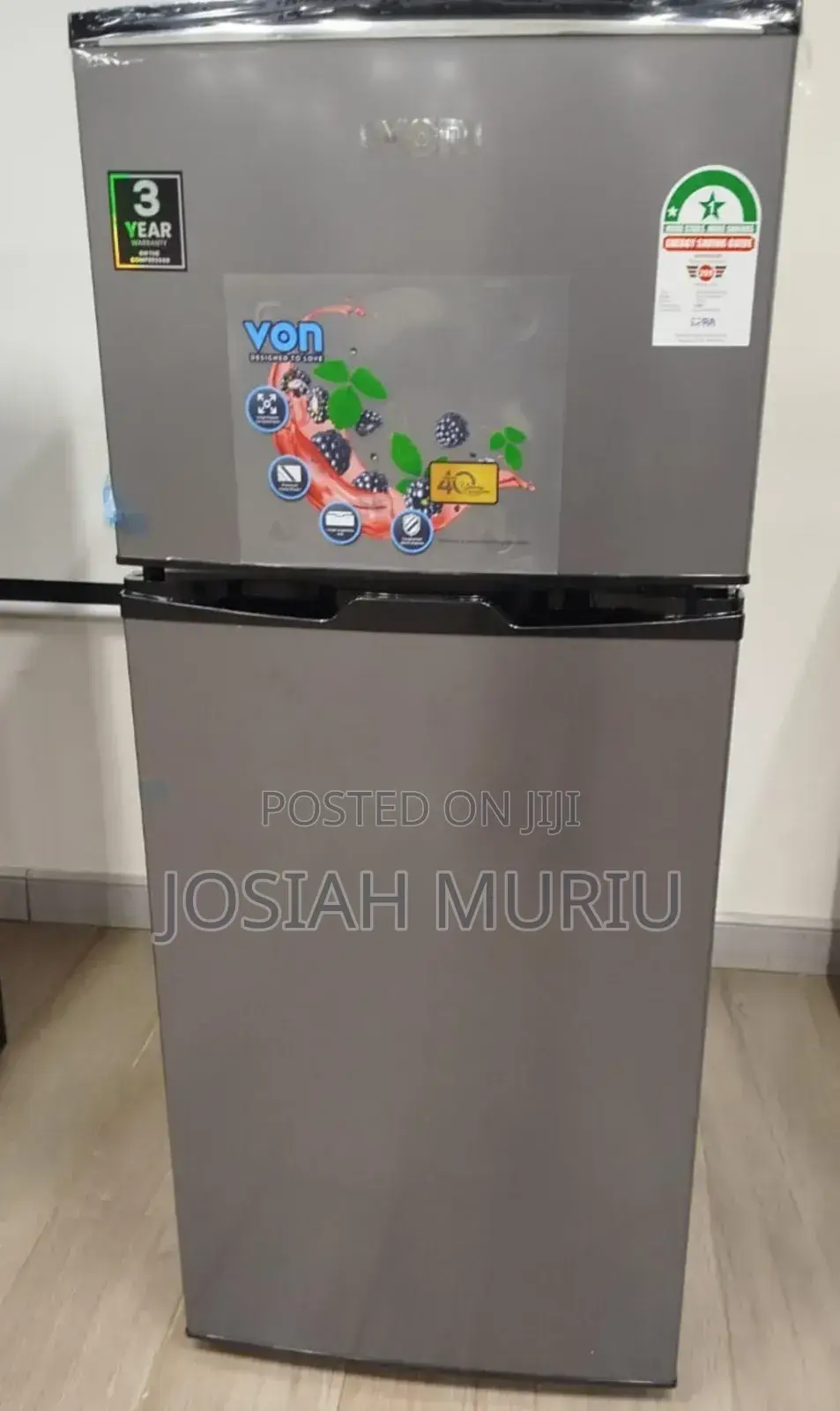 Von 175 Litres Double Door Refrigerator