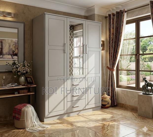 Home Wooden Bedroom Wardrobe Cabinet