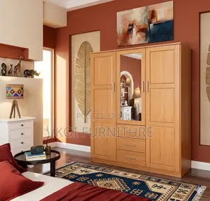 Home Wooden Bedroom Wardrobe Cabinet