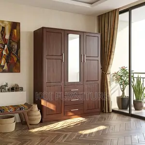 Home Wooden Bedroom Wardrobe Cabinet