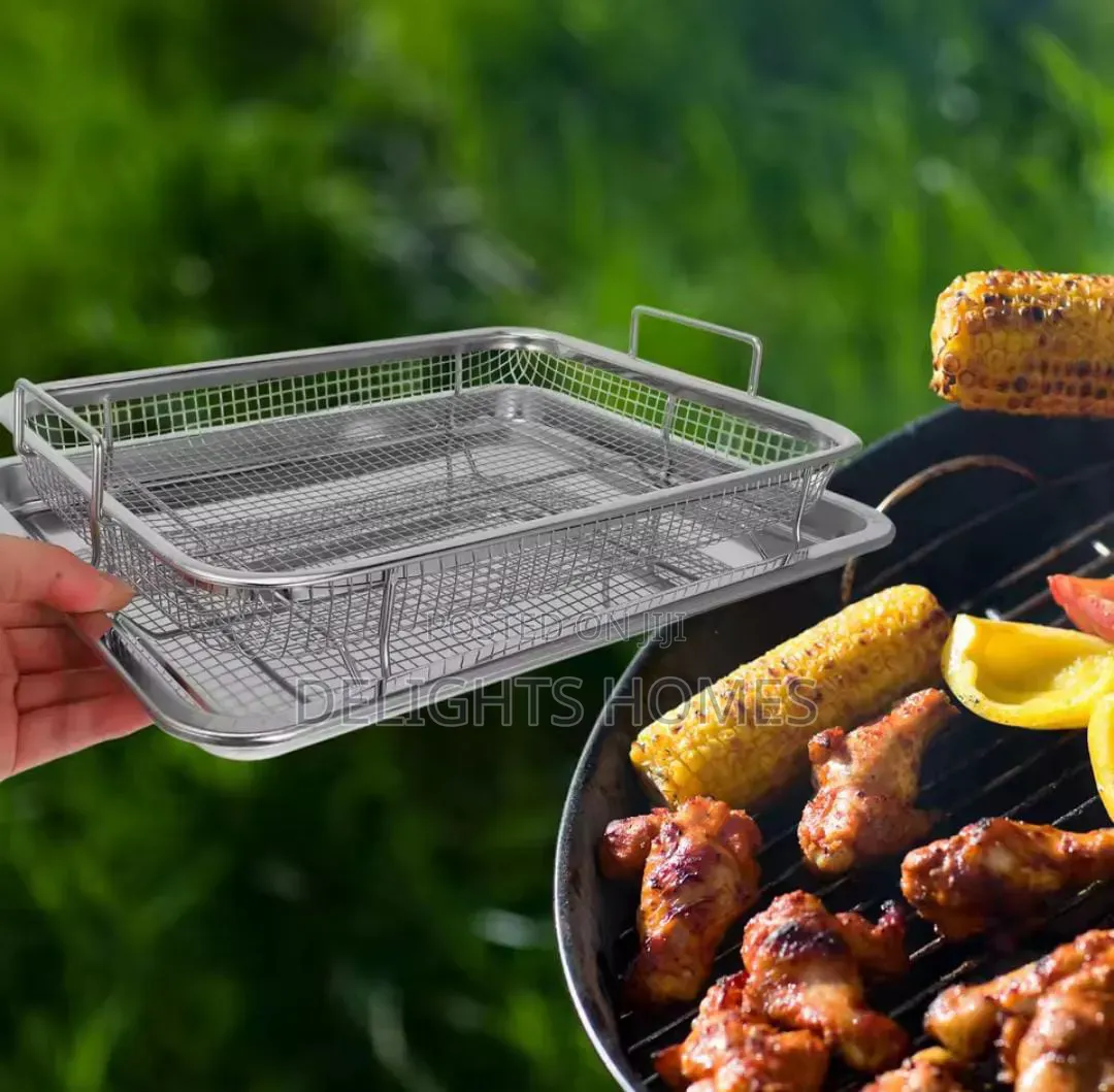 Heat Resistant Stainless Steel French Fries Basket + Tray_alp