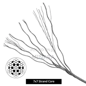 3mm, Wire Rope 100m Roll, Flexible Galvanized Heavy Duty Steel Cable