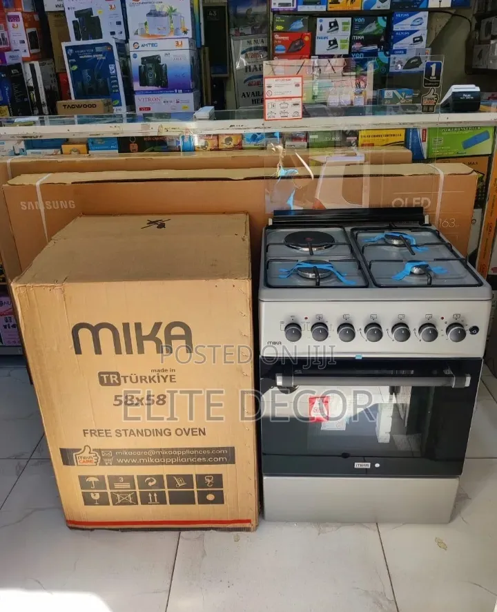 Mika Standing Cooker 3 Gas + 1 Electric 58 by 58