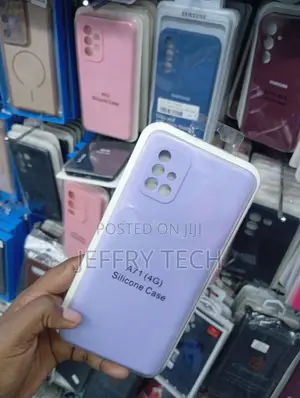Samsung Galaxy A71 Official Purple Liquid Silicone Cover