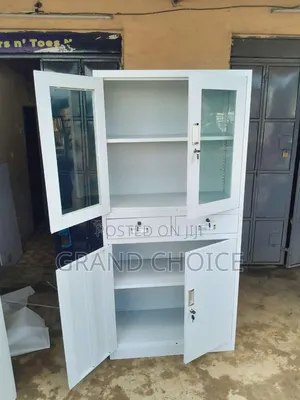 Office Filling Cabinet With Front Glass Door and Drawer